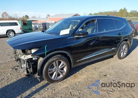 2022 Acura Mdx Standard z USA, uszkodzony, nr VIN 5J8YE1H33NL014524